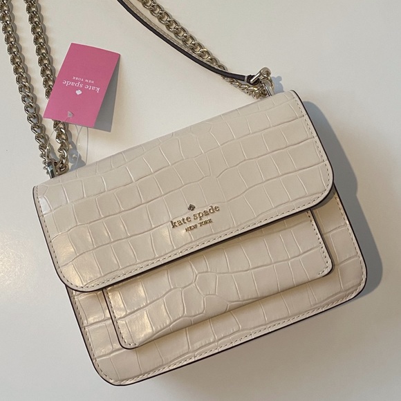 kate spade croc embossed bag